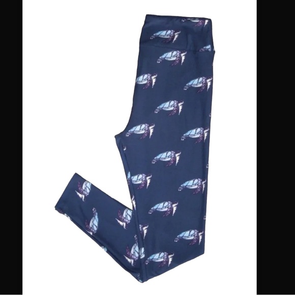 Lularoe Sea Turtle Leggings TC - Picture 1 of 3